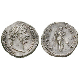 Römische Kaiserzeit, Hadrianus, Denar 134-138, f.prfr.