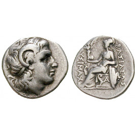Thrakien, Königreich, Lysimachos, Drachme 294-287 v.Chr., ss