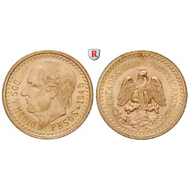 Mexiko, Vereinigte Staaten, 2 1/2 Pesos, 1,87 g fein, bfr.