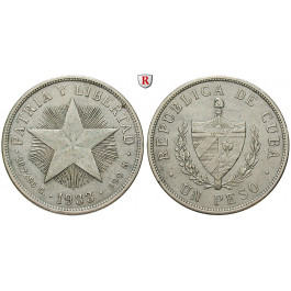 Kuba, Peso 1933, ss