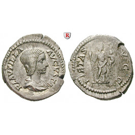 Römische Kaiserzeit, Plautilla, Frau des Caracalla, Denar 203, ss/f.ss