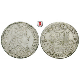 Köln, Bistum, Joseph Clemens von Bayern, 1/6 Taler 1715, ss+