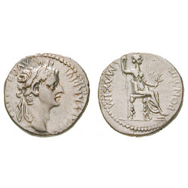 Römische Kaiserzeit, Tiberius, Denar, ss+