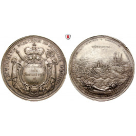 Würzburg, Bistum, Johann Philipp II. von Greiffenklau-Vollraths, Silbermedaille 1706, f.vz