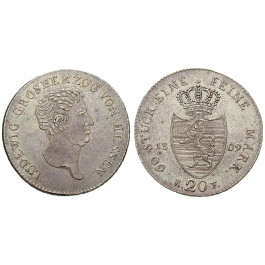Hessen, Hessen-Darmstadt, Ludwig I., 20 Kreuzer 1809, vz-st