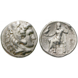 Makedonien, Königreich, Alexander III. der Grosse, Tetradrachme 311-305 v.Chr., ss