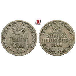 Oldenburg, Nicolaus Friedrich Peter, 2 1/2 Silbergroschen 1858, ss
