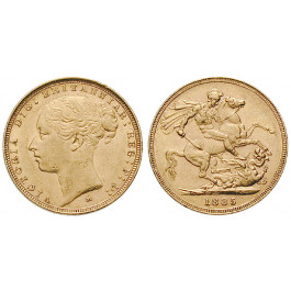 Australien, Victoria, Sovereign 1885, 7,0 g fein, vz