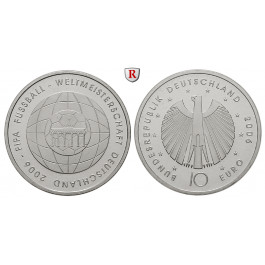 Bundesrepublik Deutschland, 10 Euro 2006, Fußball WM 2006, 4. Ausgabe, bfr., J. 520