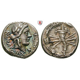 Römische Republik, Q. Fabius Maximus, Denar 82-80 v.Chr., vz