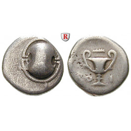 Böotien, Bundesmünze, Triobol um 338-315 v.Chr., ss