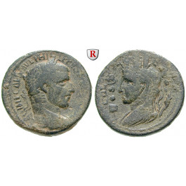 Römische Provinzialprägungen, Koile Syria, Heliopolis, Philippus I., Bronze, ss