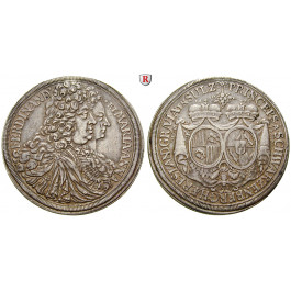 Schwarzenberg, Fürstentum, Ferdinand Wilhelm Eusebius, Taler 1696, ss-vz