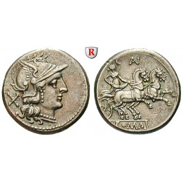 Römische Republik, Anonym, Denar 194-190 v.Chr., vz