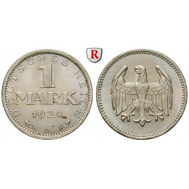 Weimarer Republik, 1 Mark 1924, A, f.st, J. 311