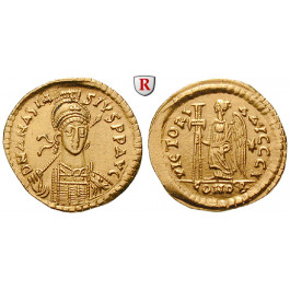 Byzanz, Anastasius I., Solidus 491-498, f.vz