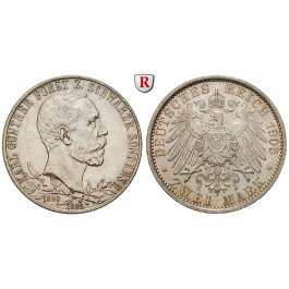 Deutsches Kaiserreich, Schwarzburg-Sondershausen, Karl Günther, 2 Mark 1905, A, st, J. 169b