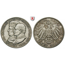 Deutsches Kaiserreich, Sachsen, Friedrich August III., 2 Mark 1909, Universität Leipzig, f.vz/vz-st, J. 138