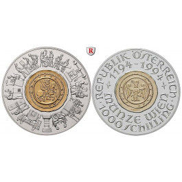 Österreich, 2. Republik, 1000 Schilling 1994, 13,0 g fein, PP
