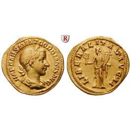 Römische Kaiserzeit, Gordianus III., Aureus 240, ss-vz