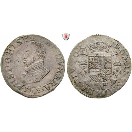 Belgien, Brabant, Philipp II., 1/2 Philippstaler 1589, ss-vz