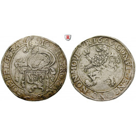 Niederlande, Overijssel, Löwentaler 1606, ss