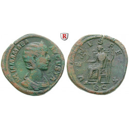 Römische Kaiserzeit, Julia Mamaea, Mutter des Severus Alexander, Sesterz vor 235, ss