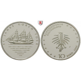 Bundesrepublik Deutschland, 10 Euro 2008, Gorch Fock, J, PP, J. 537