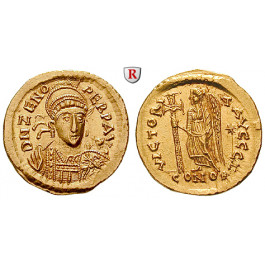Römische Kaiserzeit, Zeno, Solidus 476-491, st