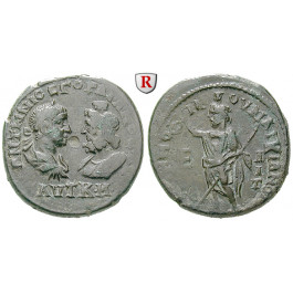 Römische Provinzialprägungen, Thrakien-Donaugebiet, Markianopolis, Gordianus III., Bronze, ss+