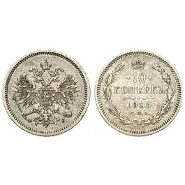 Russland, Alexander II., 10 Kopeken 1859, ss