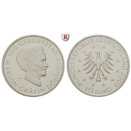 Bundesrepublik Deutschland, 10 Euro 2009, Marion Gräfin Dönhoff, J, bfr., J. 548