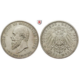 Deutsches Kaiserreich, Schaumburg-Lippe, Georg, 3 Mark 1911, auf den Tod, A, f.st, J. 166