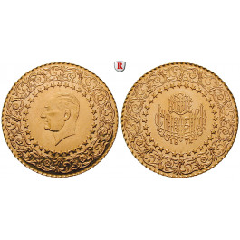 Türkei, 250 Piaster 1942-1988, 16,08 g fein, vz