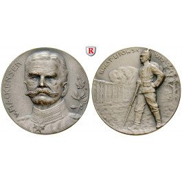 Personenmedaillen, Mackensen, August von - Deutscher Generalfeldmarschall, Silbermedaille 1915, prfr.