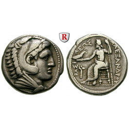 Makedonien, Königreich, Alexander III. der Grosse, Tetradrachme 323-320 v.Chr., ss+