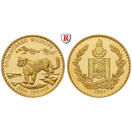 Mongolei, 2000 Tugrik 1994, 4,54 g fein, PP
