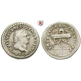 Römische Kaiserzeit, Titus, Denar 79, ss