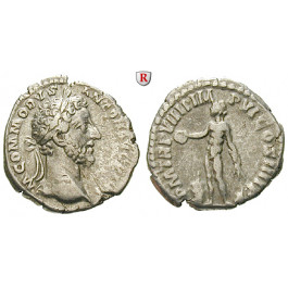 Römische Kaiserzeit, Commodus, Denar 183-184, ss