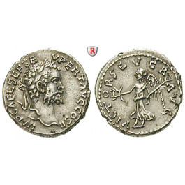 Römische Kaiserzeit, Septimius Severus, Denar 194-195, vz+