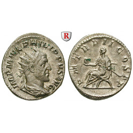 Römische Kaiserzeit, Philippus I., Antoninian 245, vz-st
