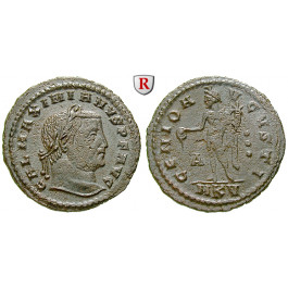 Römische Kaiserzeit, Galerius, Follis 308-309, ss
