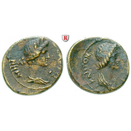 Römische Provinzialprägungen, Mysien, Pergamon, Autonome Prägungen, Bronze ca. 40-60, ss+