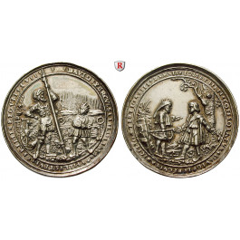 Religion und Moral, Erzgebirge, Silbermedaille o.J. (um 1540), ss