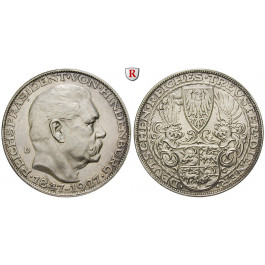 Personenmedaillen, Hindenburg, Paul von - Deutscher Generalfeldmarschall, Silbermedaille 1927, vz