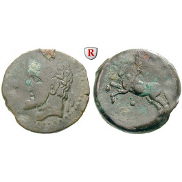 Numidien, Königreich, Micipsa, Bronze 148-118 v.Chr., f.ss/ss+