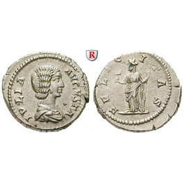 Römische Kaiserzeit, Julia Domna, Frau des Septimius Severus, Denar 209, vz+