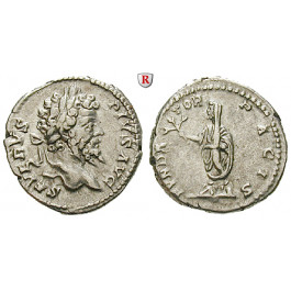 Römische Kaiserzeit, Septimius Severus, Denar 202-210, ss+