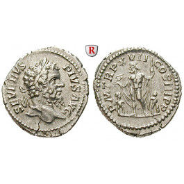 Römische Kaiserzeit, Septimius Severus, Denar 209, ss-vz