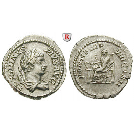 Römische Kaiserzeit, Caracalla, Denar 205, ss+